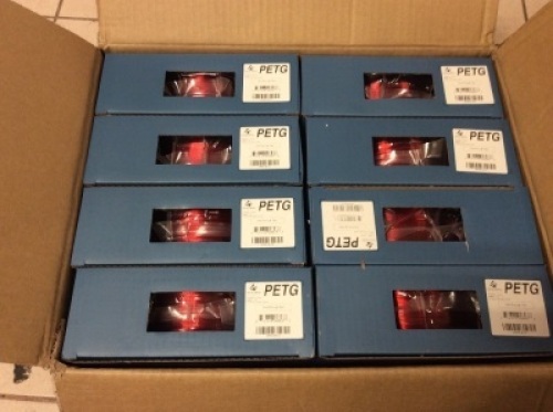 Case of 3D Solutech See Through Red 1.75mm PETG Printer Filament - New