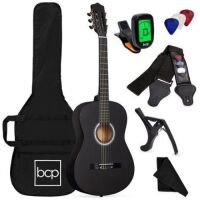 Beginner Acoustic Guitar Set w/ Case, Strap, Digital Tuner, Strings - 38in&nbsp;