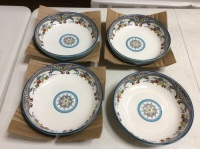Euro Ceramica Zanzibar Collection Pasta Bowls, Set of 4 - Appear New&nbsp;
