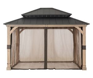 Broyhill 10' x 12' Yorktown Hard Top Wood Gazebo