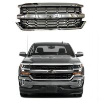 Front Upper Grille for 2016-2019 Chevy Silverado 1500 Chrome