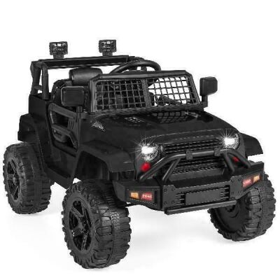 12V Kids Ride-On Truck Car w/ Parent Remote Control, Spring Suspension 