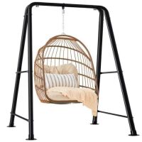 Heavy Duty Hammock Chair Stand w/ Hanging Hardware, 47in Chain - 75in&nbsp;