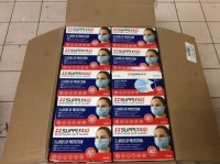SupplyAID Bulk Case of Disposable 3-Layer Face Mask, 50-Count/Box, 40 Boxes/Case - New&nbsp;