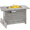 50,000 BTU Steel Propane Gas Fire Pit w/ Auto Ignition - 42in 