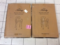 Lot of (2) Shower Chairs with Back and Arms - Appear New