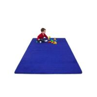 Learning Carpets Blue Large Rectangular Classroom Rug, 8'5" x 11'9"&nbsp;