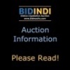 AUCTION INFORMATION - PLEASE READ!