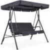 2-Person Outdoor Canopy Swing Glider Furniture w/ Cushions, Steel Frame&nbsp;