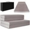 Queen Folding Portable Mattress Topper w/ Plush Foam - 4in&nbsp;