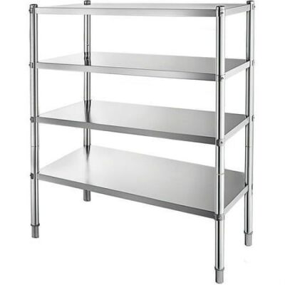 VEVOR 4-Tier Stainless Steel Shelving 330LB Capacity per Shelf 