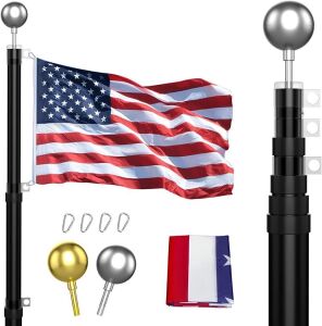 Panta 30FT Flag Pole Kit, Extra Thick Heavy Duty Aluminum Telescoping Flagpole