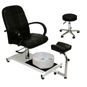 Pedicure Station Hydraulic Chair and Foot Spa 