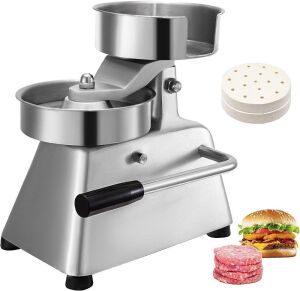 VEVOR Commercial 4inch Stainless Steel Hamburger Press 