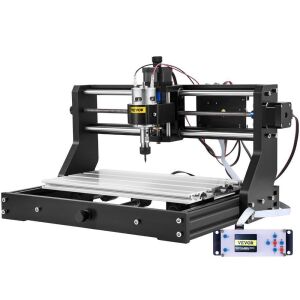 VEVOR CNC 3018-PRO Router Machine 3 Axis GRBL Control with Offline Controller Plastic Acrylic PCB PVC Wood Carving Milling Engraving Machine XYZ Working Area 300x180x45mm