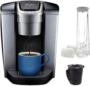 Keurig K-Elite Single Serve K-Cup Pod Brewer plus Filter, Brushed Silver - Appears New  