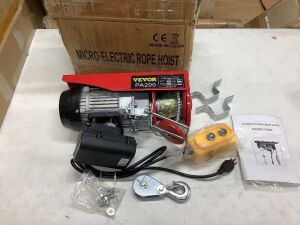 VEVOR 110V 440LBS Electric Winch with Remote Control 