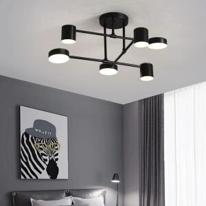 DZQWLL 6 Light Creative Semi Flush Mount Light Fixture 