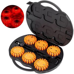 6pc Road Flares Emergency Flashing Lights 