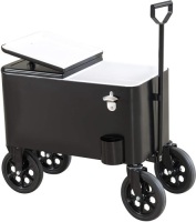 Sunjoy Audrey 60 Quart Cooler Cart, Black - Appears New&nbsp;&nbsp;