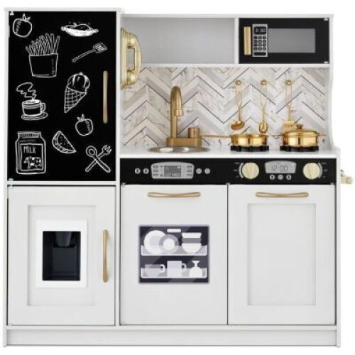 Pretend Play Kitchen Wooden Toy Set for Kids with 11 Accessories&nbsp;