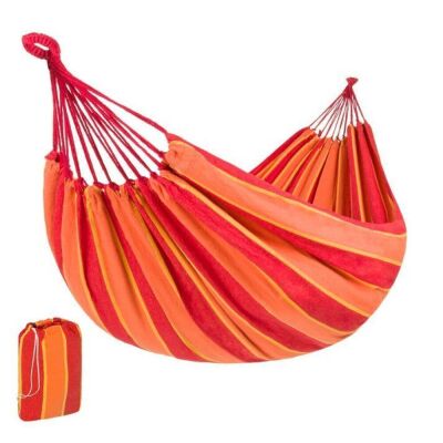 2-Person Brazilian-Style Double Hammock w/ Portable Carrying Bag 