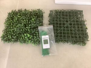 Artificial Boxwood Hedge Panels, 14pcs