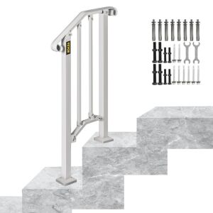 VEVOR Wrought Iron Handrail Fits 1 or 2 Steps 