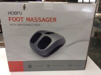 HOBFU Shiatsu Foot Massager with Switchable Heat Function and Deep-Kneading Massage Relief for Home Office Use. NEW.&nbsp;