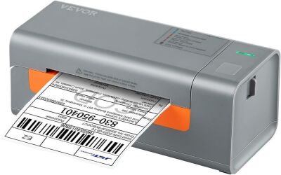 VEVOR 4x6 Thermal Label Printer for Width of 1.57" - 4.25" Labels, w/Auto Label Recognition & Japanese Rohm Printer Head