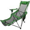 VEVOR Folding Camp Chair with Footrest, Cup Holder and Storage Bag