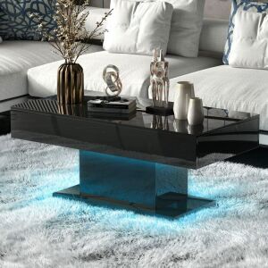 High Gloss LED Coffee Table 