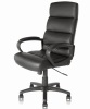 KLASIKA High Back Leather Office Chair with Padded Armrests and Lumbar Support  