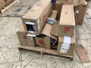 Pallet of Uninspected Artificial Christmas Trees 