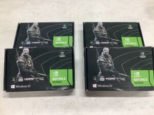 Lot of (4) Windows 10 NVIDIA GEForce Series Multimedia 3D Graphic Accelerator