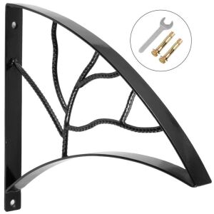 Wrought Iron Handrail Leaf Shape 