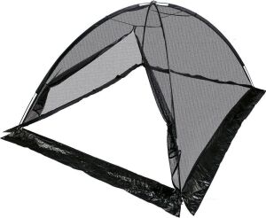 8x10 FT 1/2 inch Mesh Dome Pond Cover with Zipper and Wind Rope