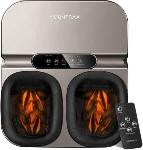 MOUNTRAX Foot Massager Machine with Heat, Fits Feet Up to Men Size 12 