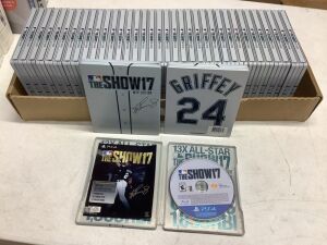 Lot of (38) MLB The Show 17 MVP Edition PS4 Games