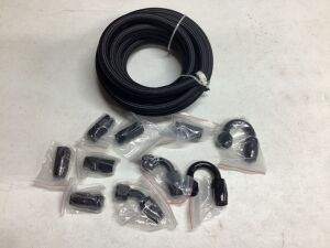 20' Braided Fuel Line w/ Fittings 