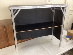 Collapsible Display Table w/ Carry Case - Small Chip on Top 