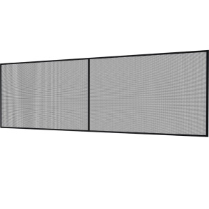 VEVOR Garage Door Screen 5.8 lbs Heavy-Duty Fiberglass Mesh for Quick Entry with Self Sealing Magnet and Weighted Bottom, 18 x 7 ft 