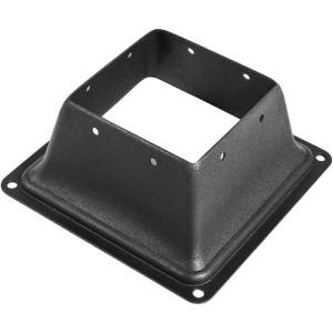 VEVOR 4 x 4" Internal 3.38x3.38" Post Support Flange 2.5 LBS Skirt Black Powder-Coated, 20pcs 