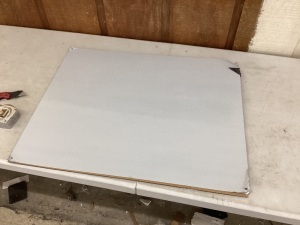 24" x 30" Stainless Steel Backsplash - Corners Damaged 