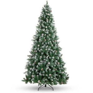 6' Pre-Decorated Christmas Tree w/ Pine Cones, Flocked Branch Tips 