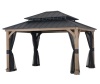 Broyhill Autumn Cove Wood Hard Top Gazebo 10x12  