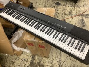 88-Key Digital Piano Set w/ Semi-Weighted Keys, Stand, Sustain Pedal - Volume Knob Broken Off