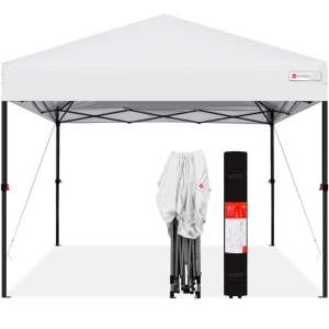 One-Person Setup Instant Pop Up Canopy w/ Wheeled Bag - 10x10ft 