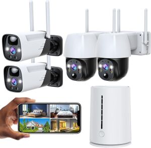 CAMBLINK Wireless Security Camera System Battery Powered 