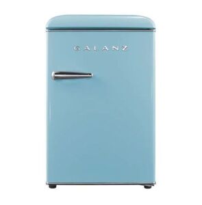 Galanz 2.5 cu. ft. Retro Mini Fridge in Bebop Blue with Chiller